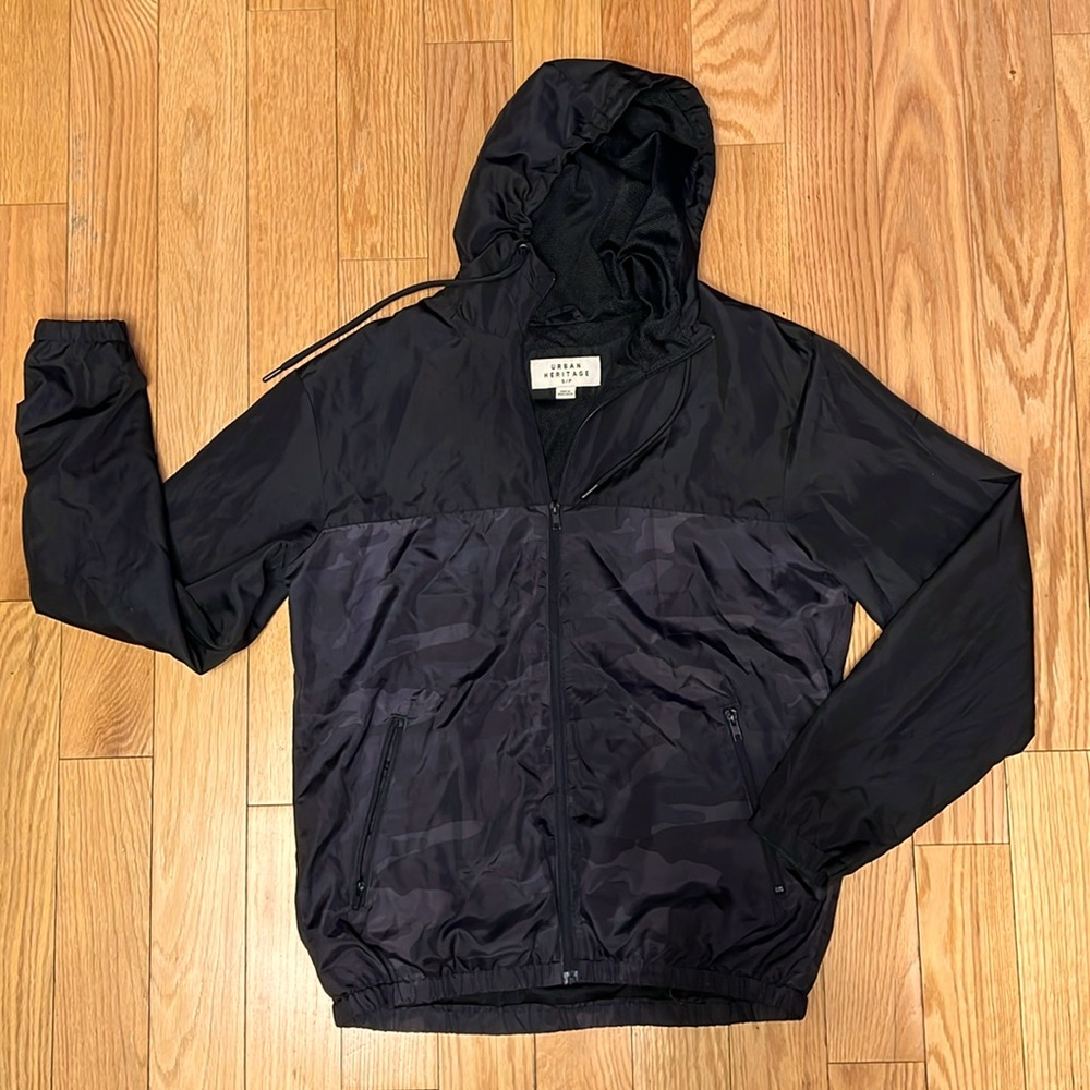 Black/Dark Camo Windbreaker